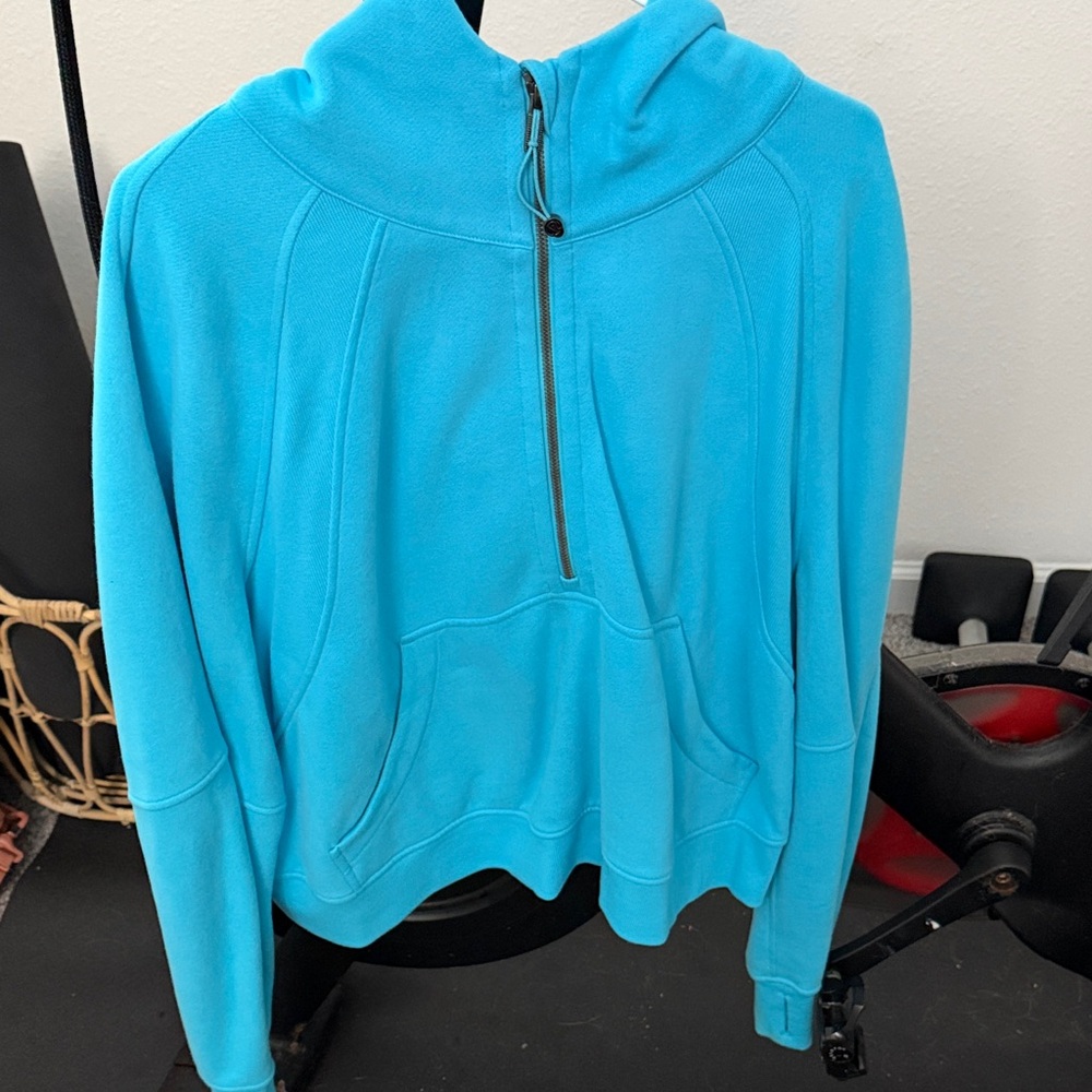 lululemon athletica Turquoise Half-Zip Hoodie